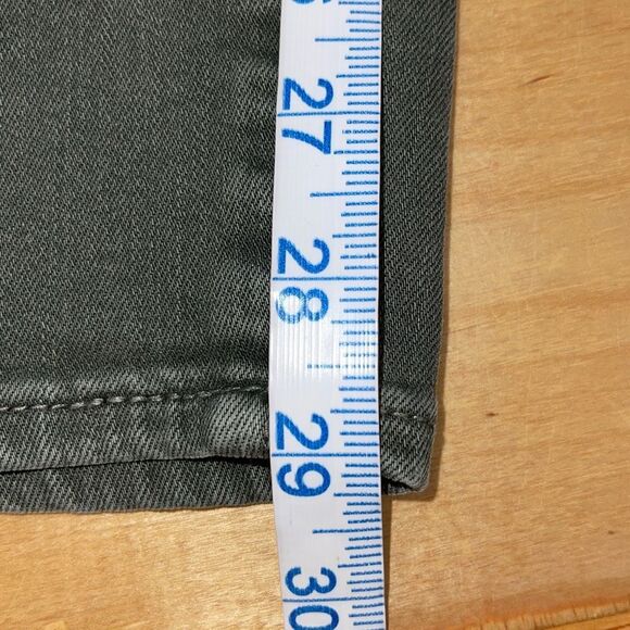 Chico's Womens Denim Pull On Ankle Stretch Skinny Jeggings Army Olive Green Size - Picture 10 of 10